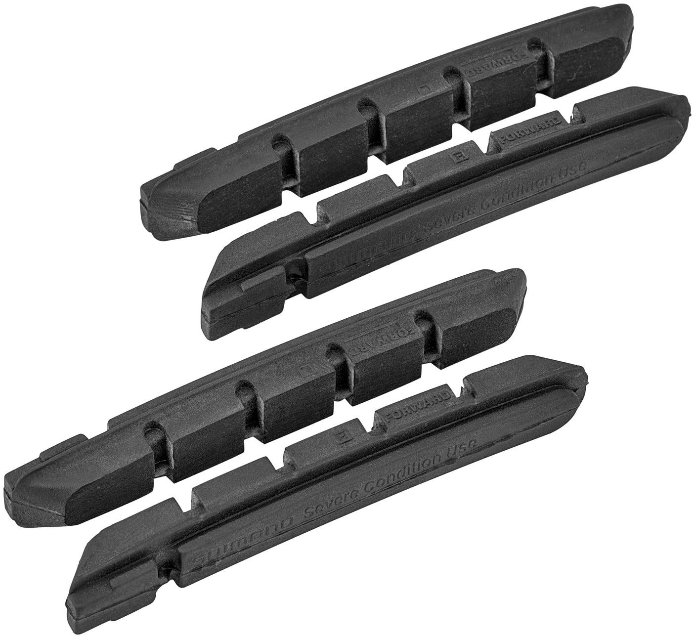 Shimano M70R2 remblokjes voor aluminium velgen 2 paar zwart