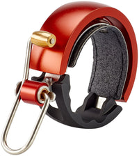 Knog Oi Luxe Fietsbel black/red