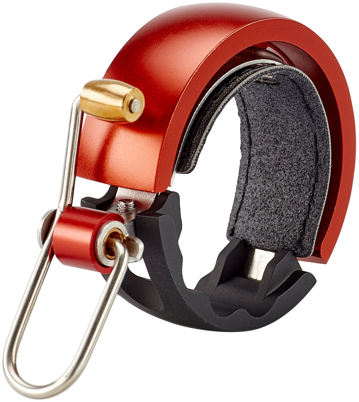 Knog Oi Luxe Fietsbel black/red