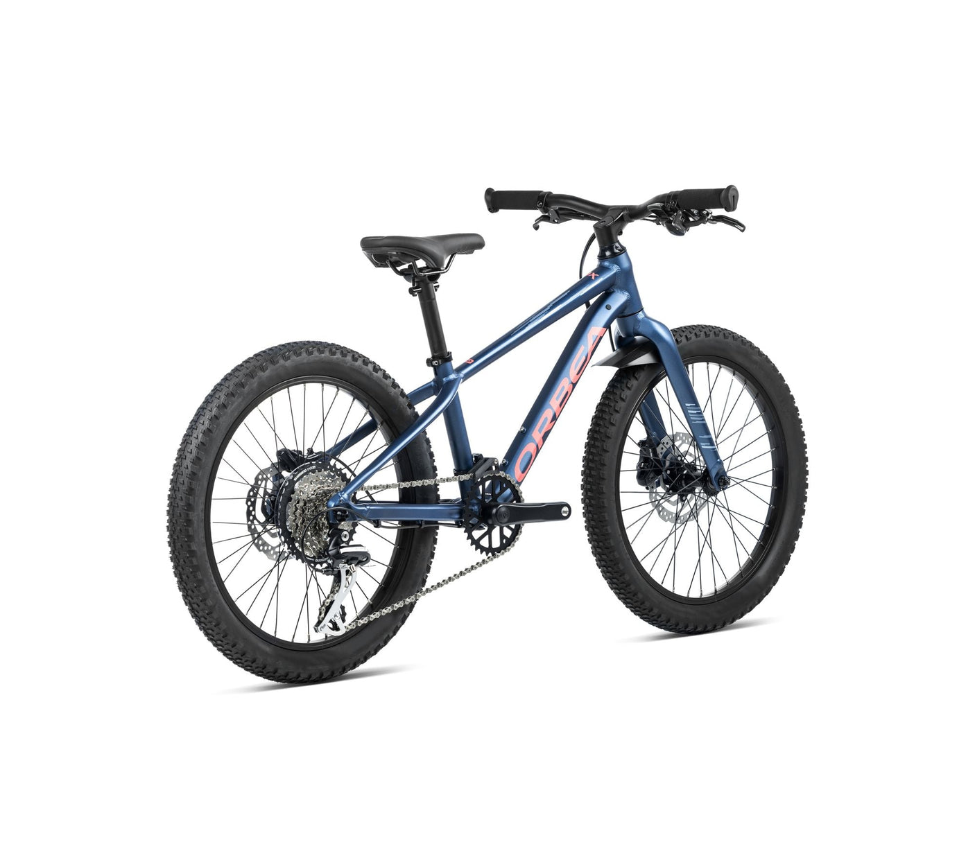 Orbea MX 20 TEAM DISC Moondust Blue - Rood (2025)