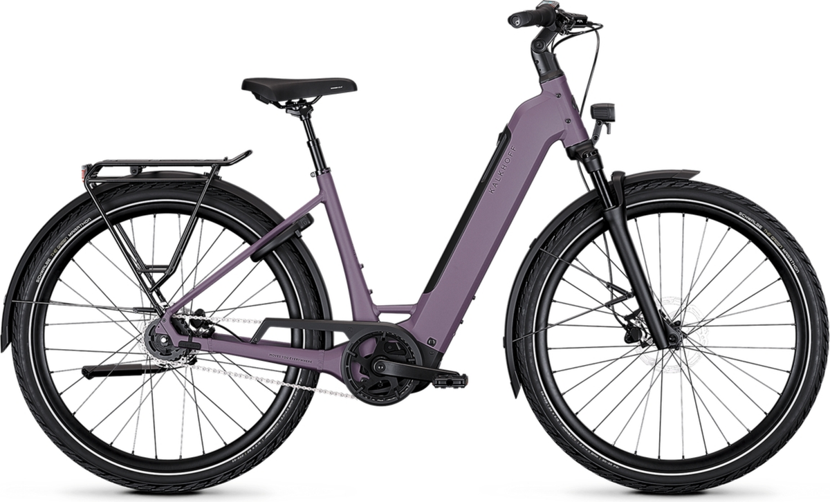 Kalkhoff IMAGE 3 ADVANCE Wave Terugtraprem 540 midnightplum matt