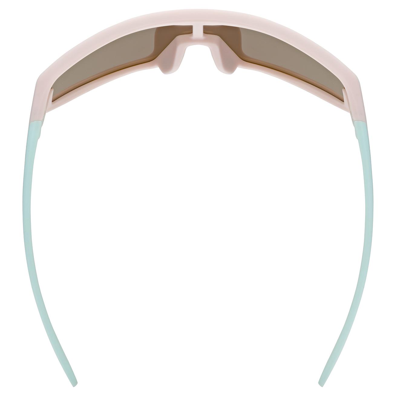 uvex Skyryse Jr. fietsbril Roze-Groen Mat / Mirror Pink