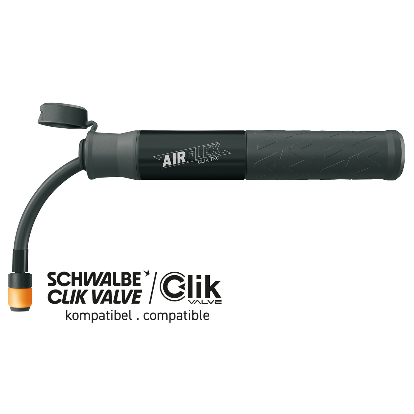 SKS Germany AIRFLEX EXPLORER - CLIK TEC Minipomp Zwart