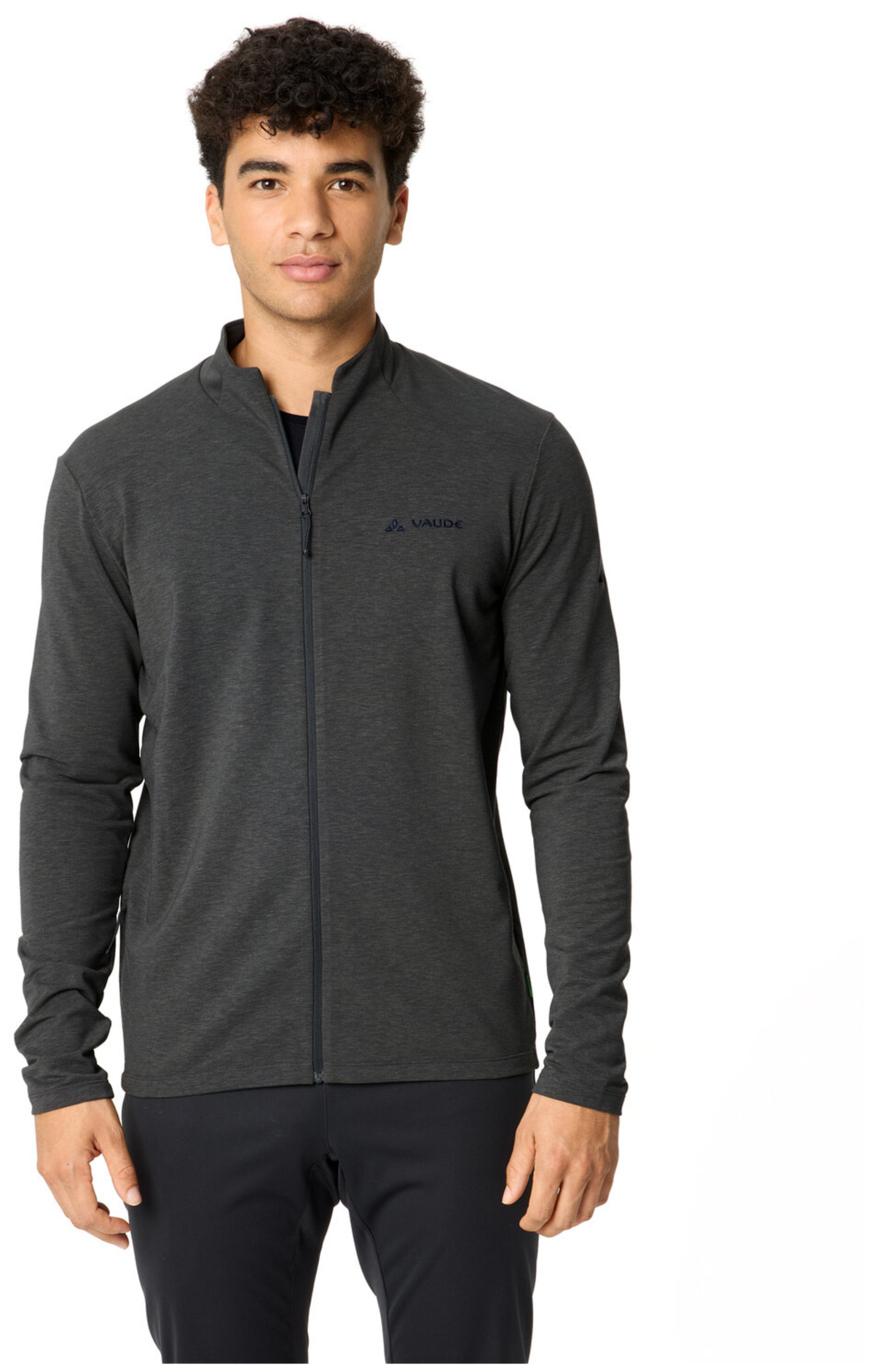 VAUDE Heren Wintry FZ LS-Shirt grafiet