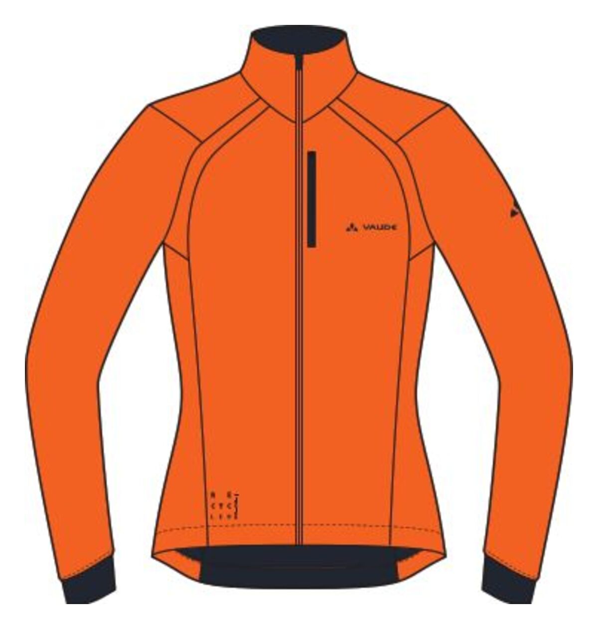 VAUDE Posta Softshell Jas Dames neon oranje