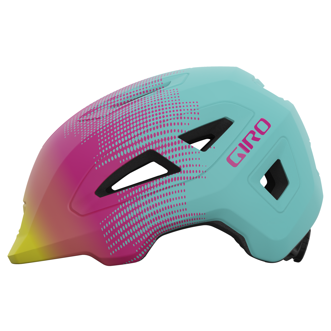 Giro Scamp II helm mat teal/roze towers