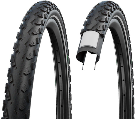 Schwalbe LandCruiser Plus Perform Draadband 28x1.60" PunctureG E-25 Green Compound Reflex zwart