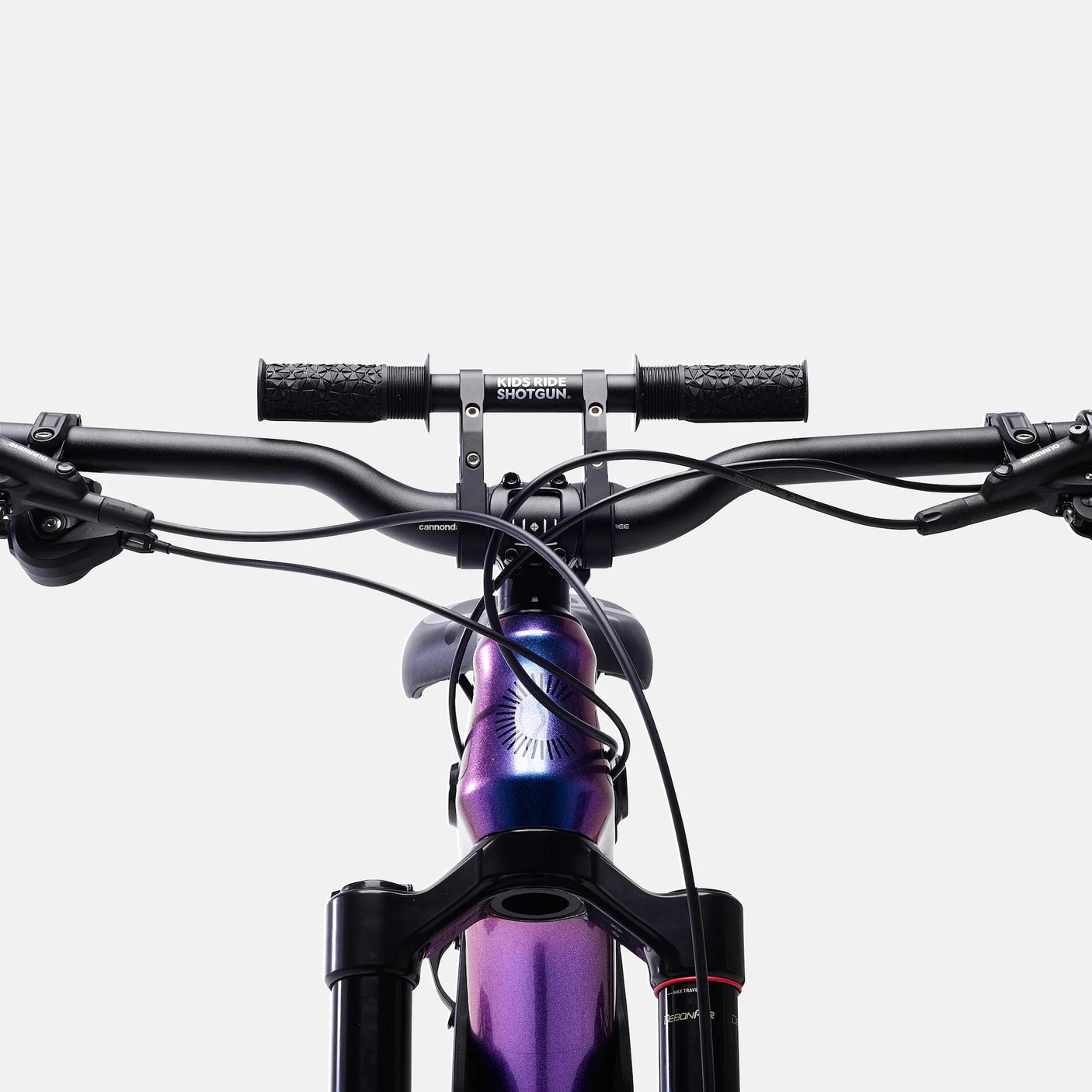 Kids Ride Shotgun 2.0 MTB Front Kinderzitje/Stuur Combo Set zwart