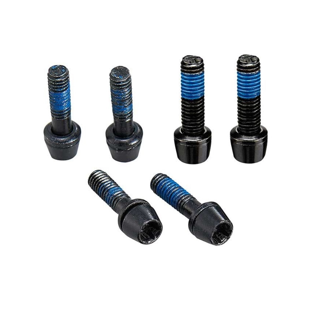 Ritchey WCS C260 stuurpenbouten roestvrij staal 6 stuks zwart