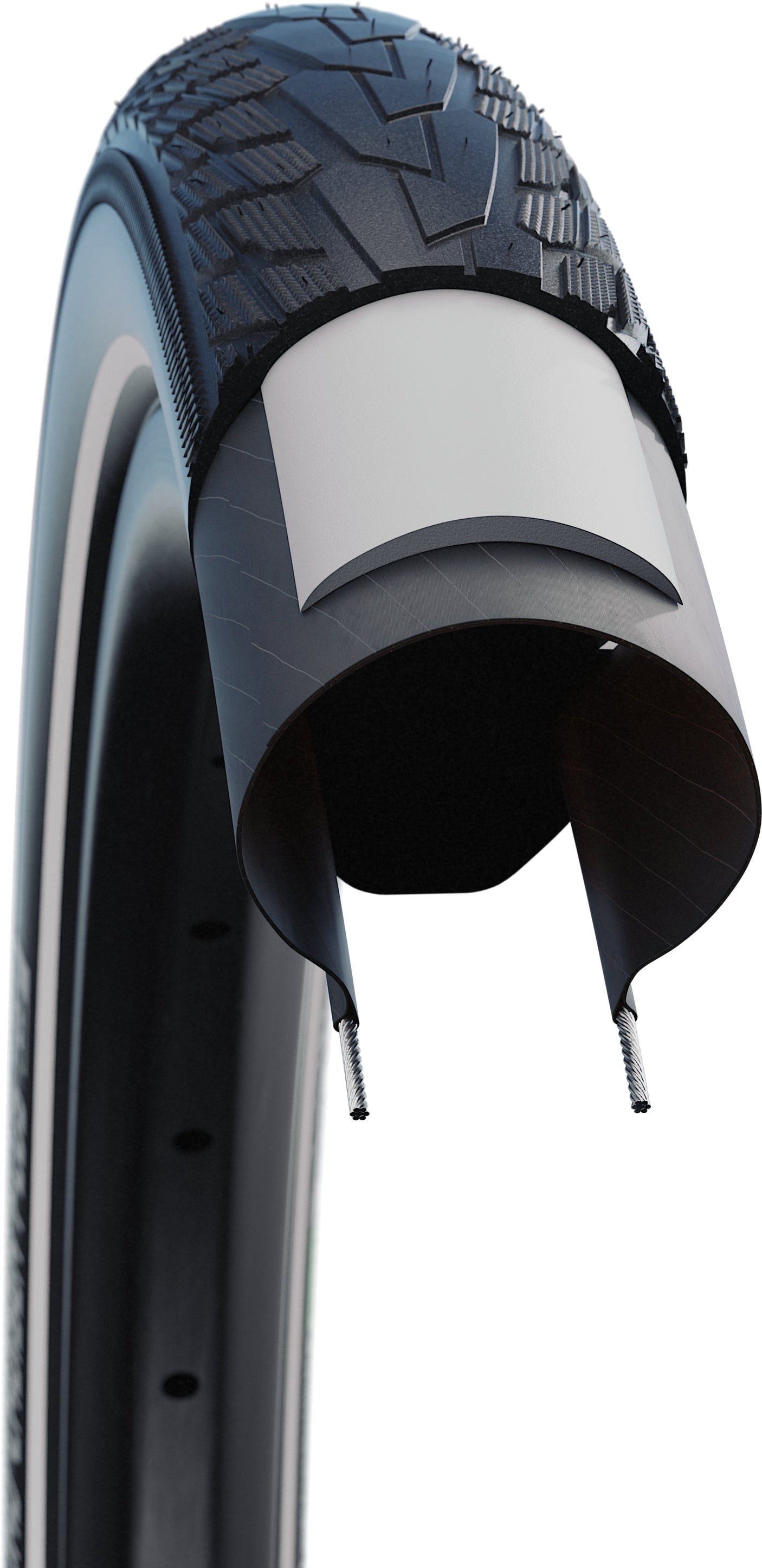 Schwalbe Road Cruiser Plus Draadband 20x1.75" Active TwinSkin PunctureGuard E-25 Groen zwart