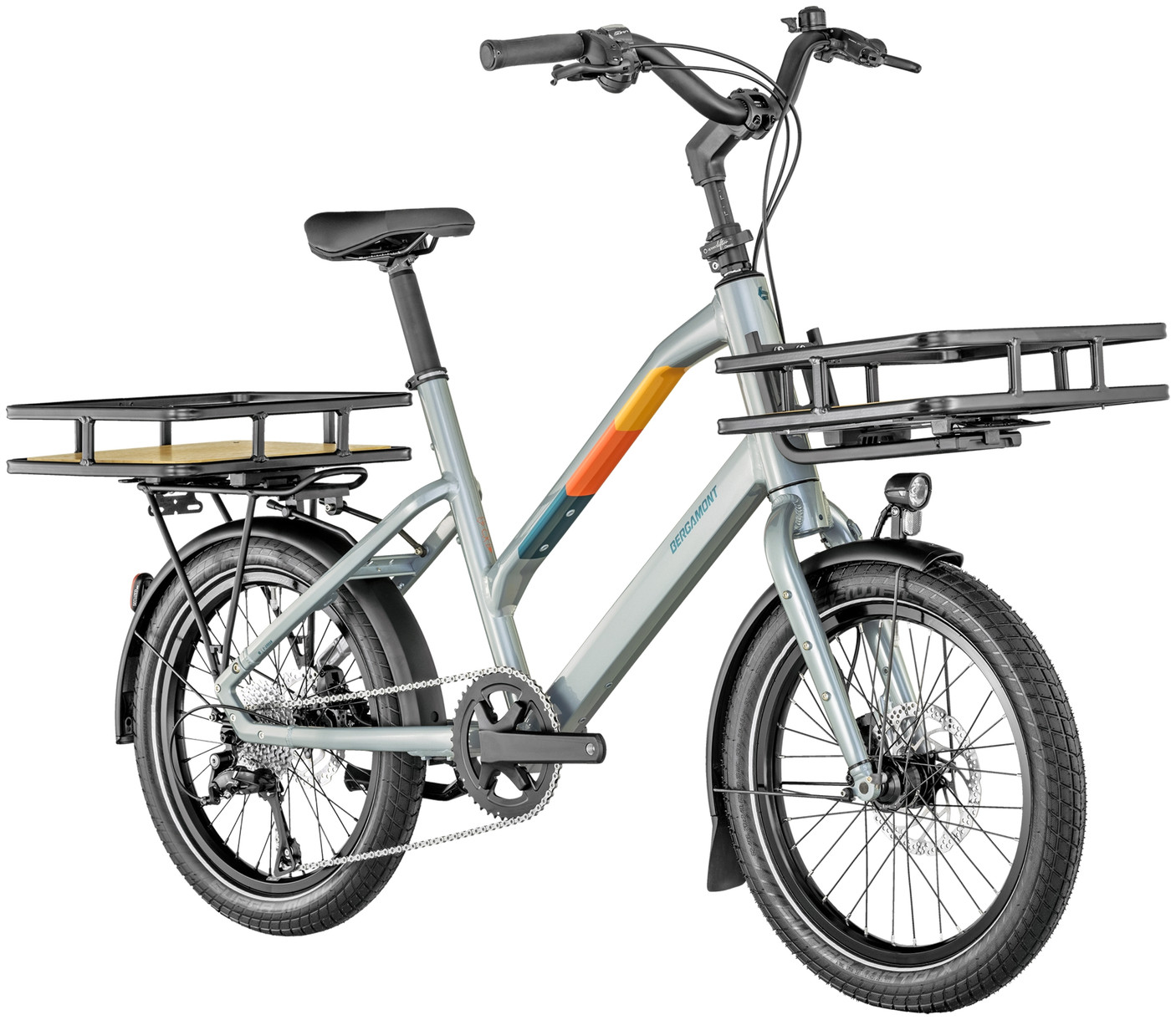 Bergamont Hans-On Compact glanzend mortelgrijs