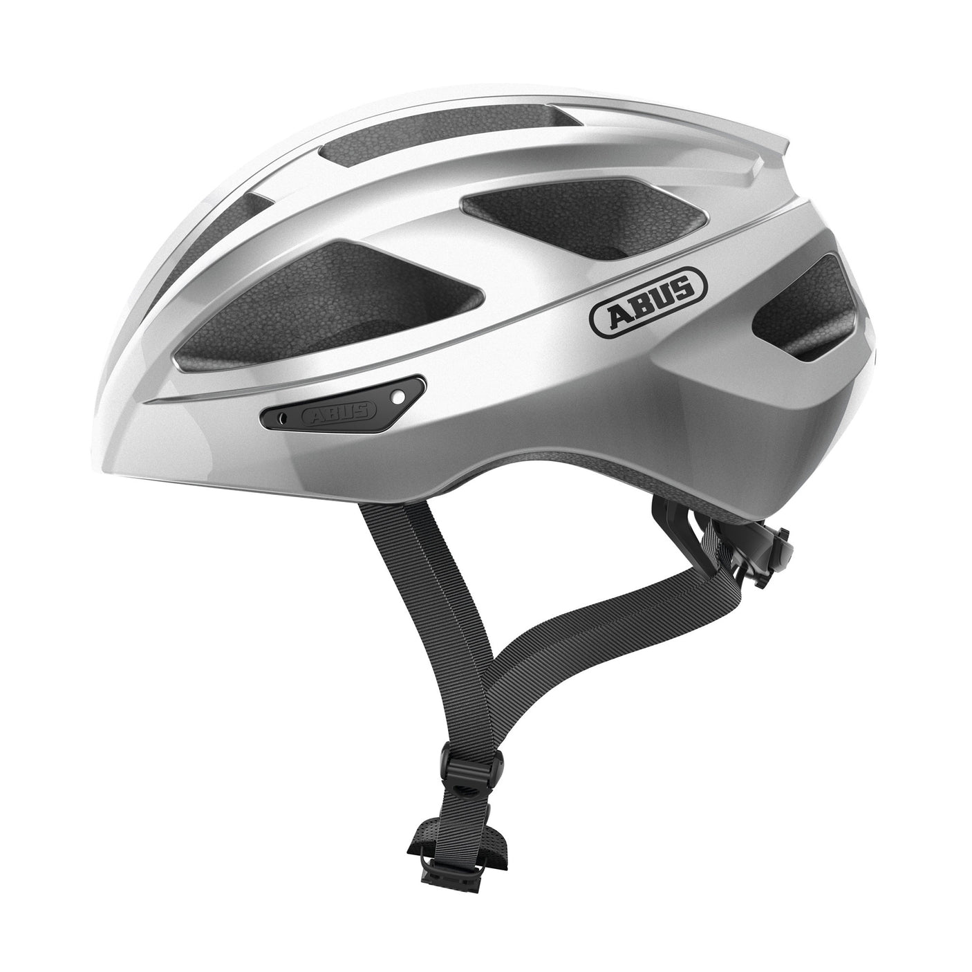 Abus fietshelm Macator gleam zilver