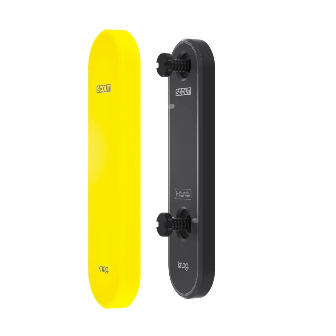 Knog Scout Fietsalarm en Finder black/neon yellow