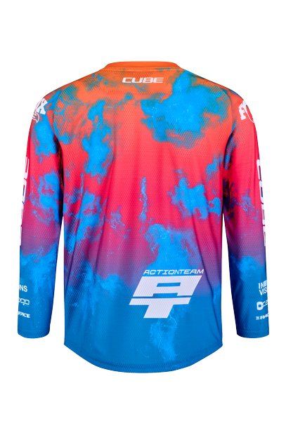 Cube MTB Jersey ROOKIE X Actionteam lange mouw black´n´blue