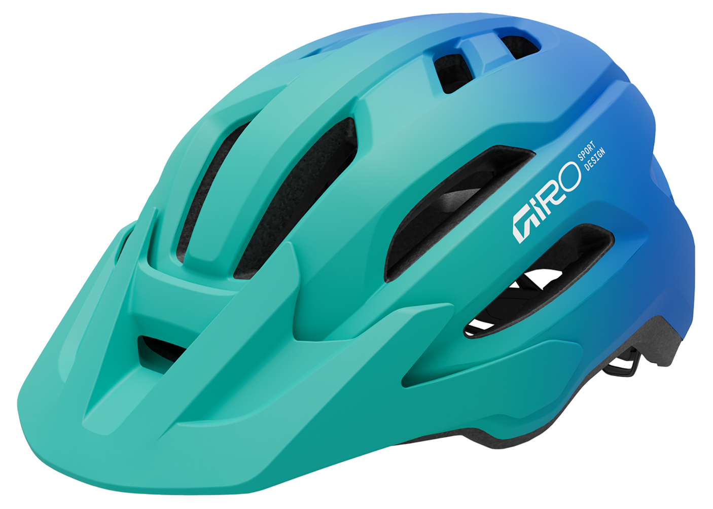 Giro Fixture II Y mat groen/blauw