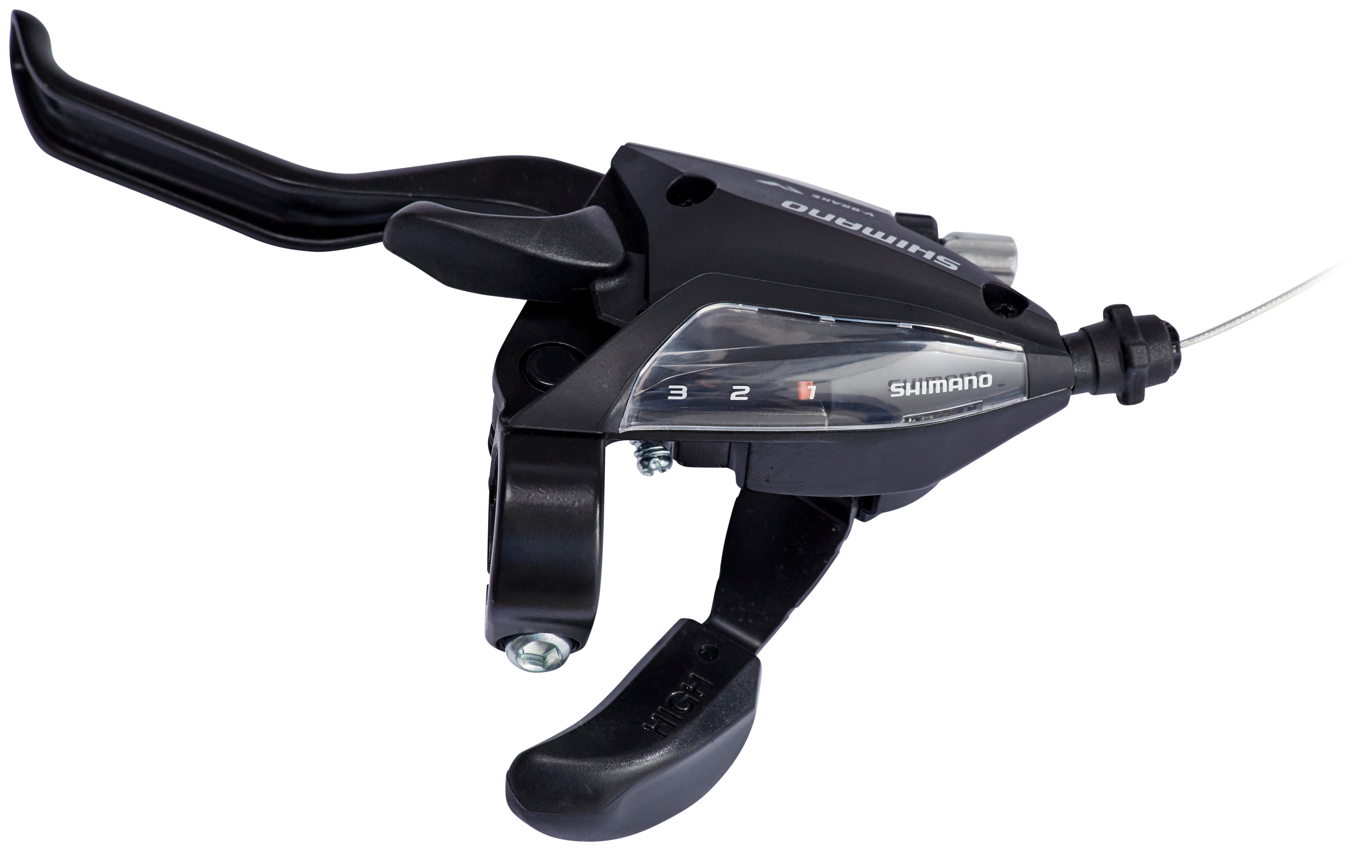 Shimano ST-EF500-2 schakelhendel/remhendel VR 3-speed zwart