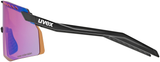 uvex Pace Stage Cv Fietsbril Zwart Mat / Spiegel Blauw