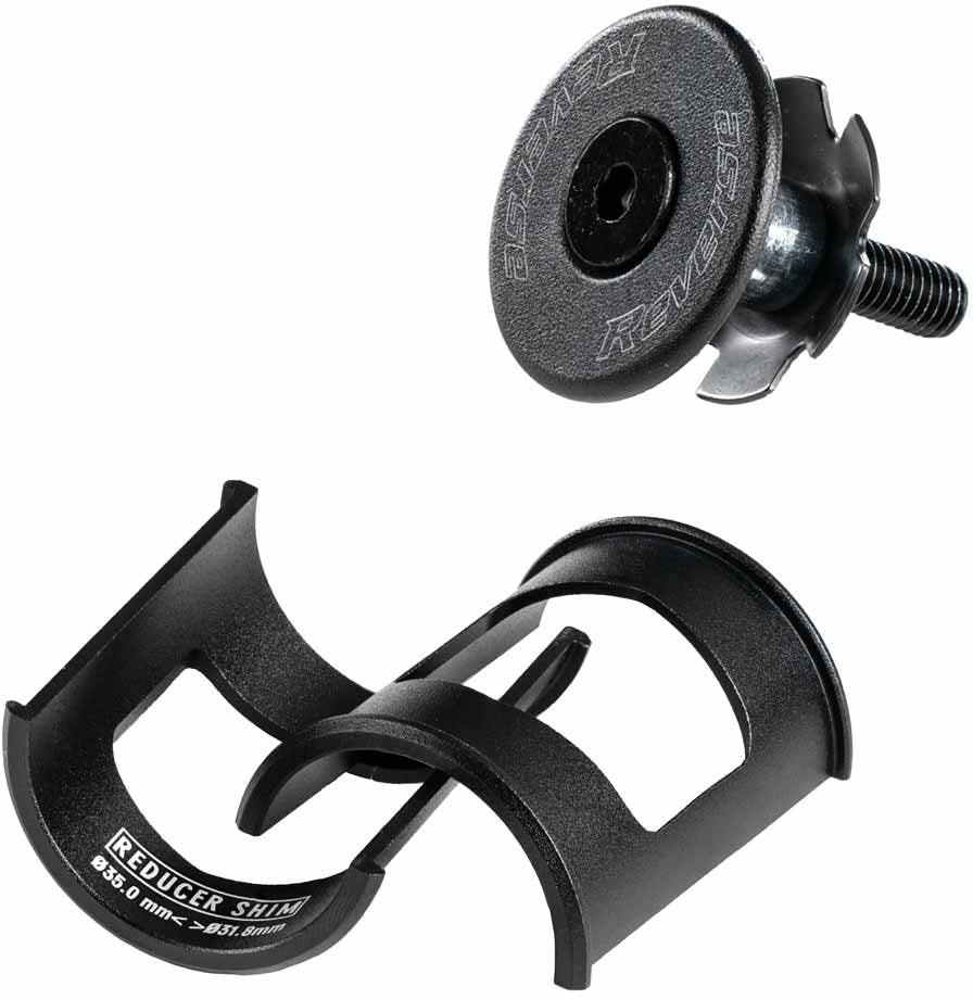 Reverse Black One D-2 Stuurpen Ø35/31,8mm 0° zwart/blauw