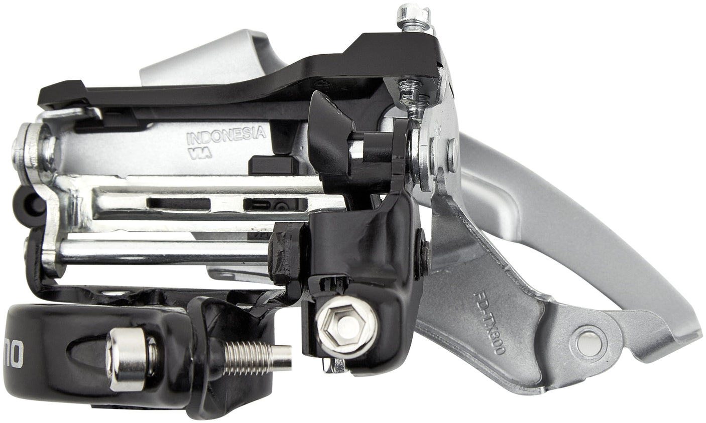 Shimano Tourney FD-TX800-TS3 voorderailleur 7/8-speed Top Swing zilver