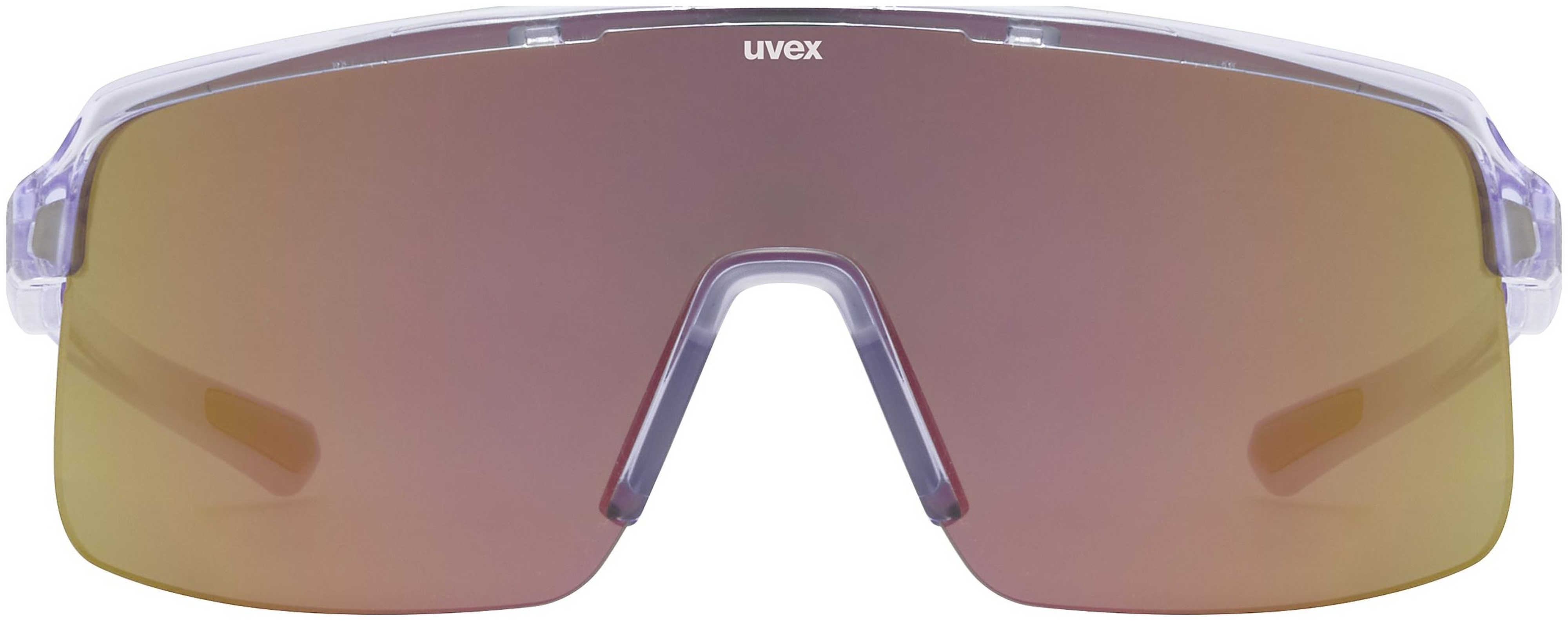 uvex Dyrt fietsbril Clear / Mirror Red
