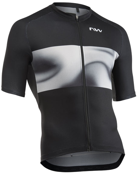 Northwave Force Evo Jersey Korte Mouw Zwart/Lichtgrijs