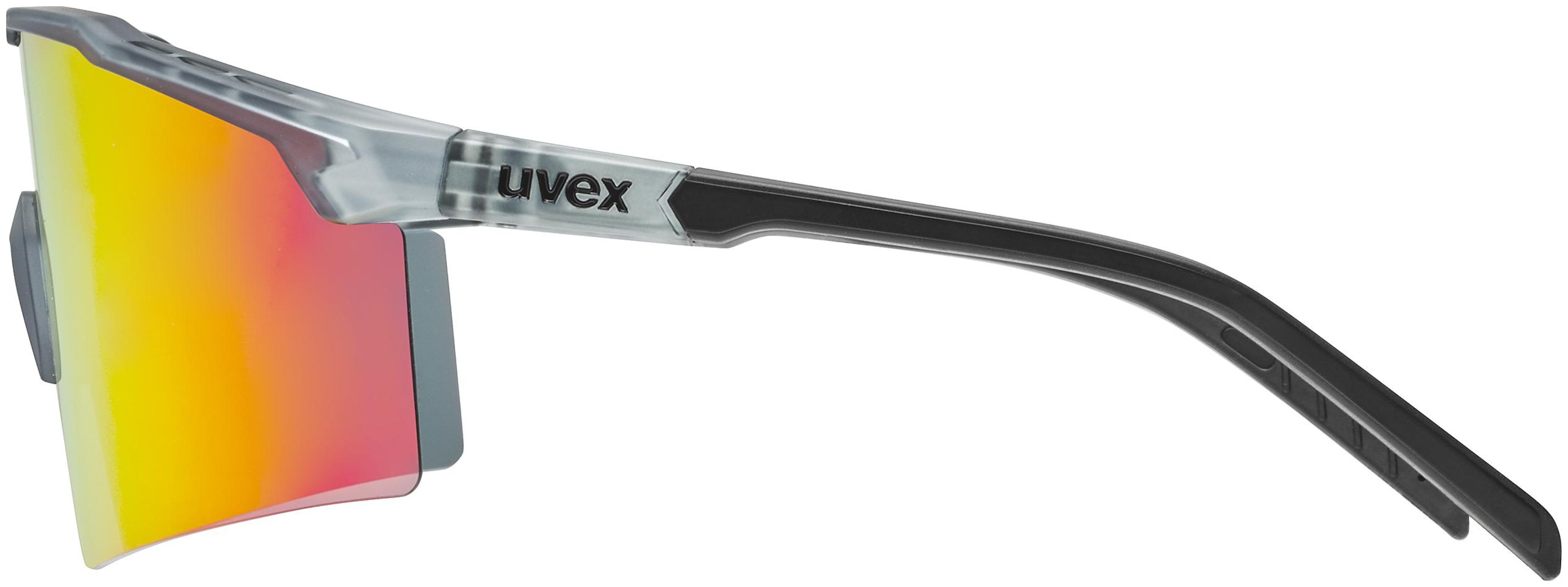 uvex Flowline fietsbril Smoke Mat / Mirror Red
