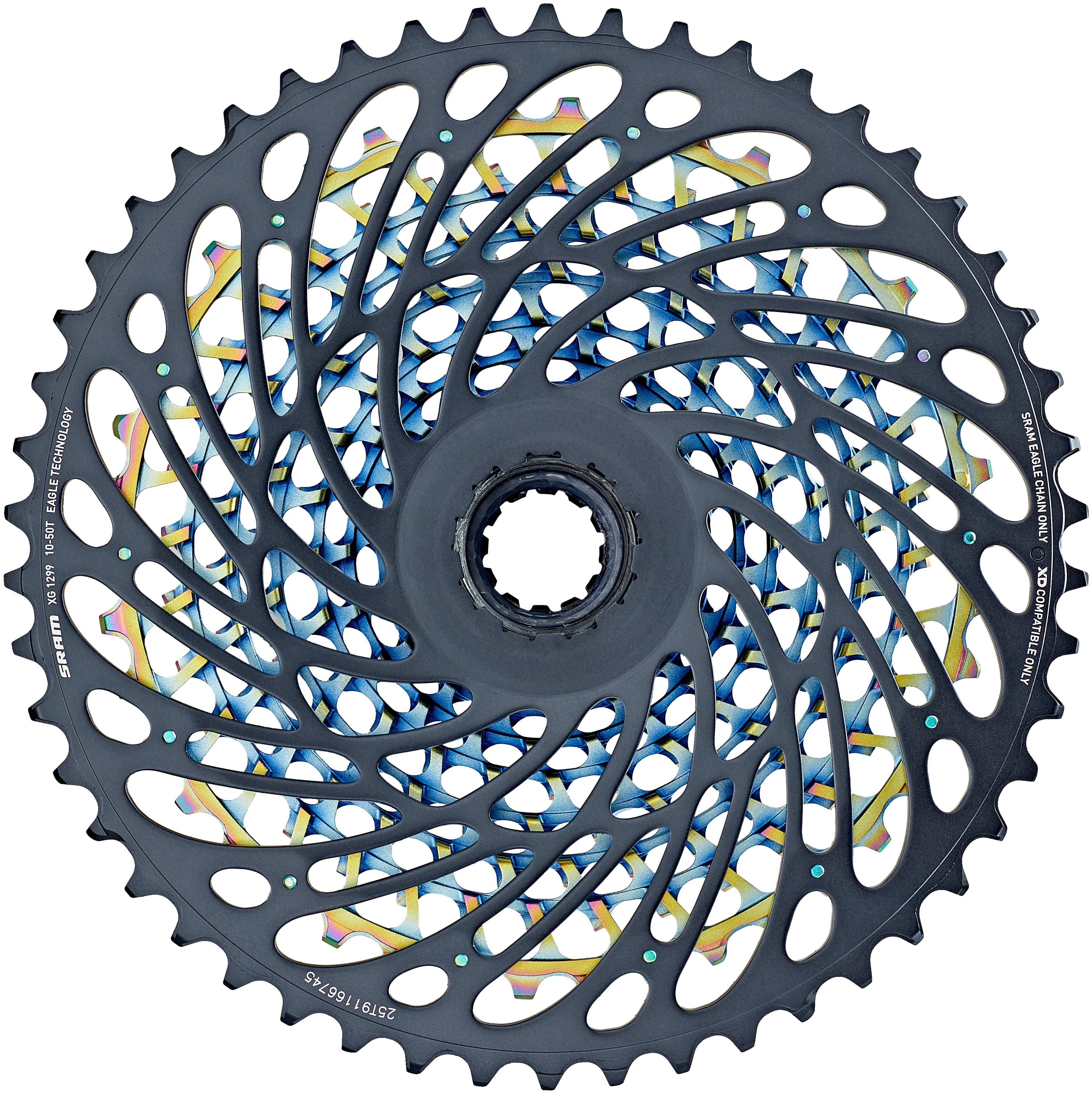 SRAM XG-1299 Eagle cassette 12-speed multicolor/zwart