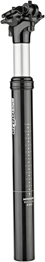 Humpert Ergotec SP-5.0 Patent veer zadelpen Ø31,6mm 45mm zwart
