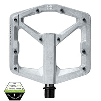 Crankbrothers Stamp 2 Large platformpedaal raw silver