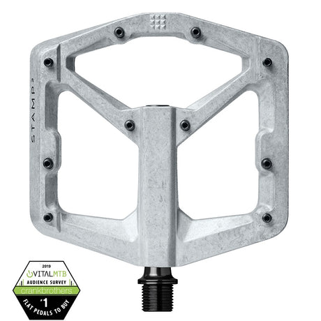 Crankbrothers Stamp 2 Large platformpedaal raw silver