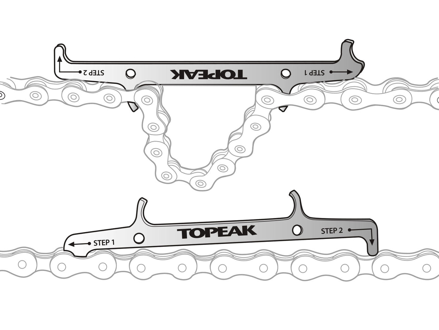 Topeak kettingfixeerhaak & slijtage-indicator