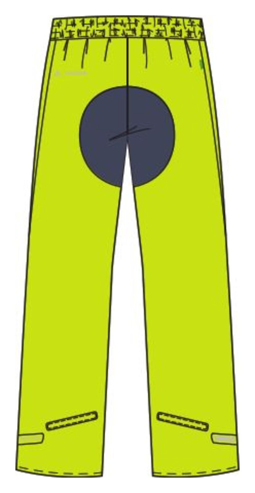 VAUDE Drop Pants II Heren neon geel uni