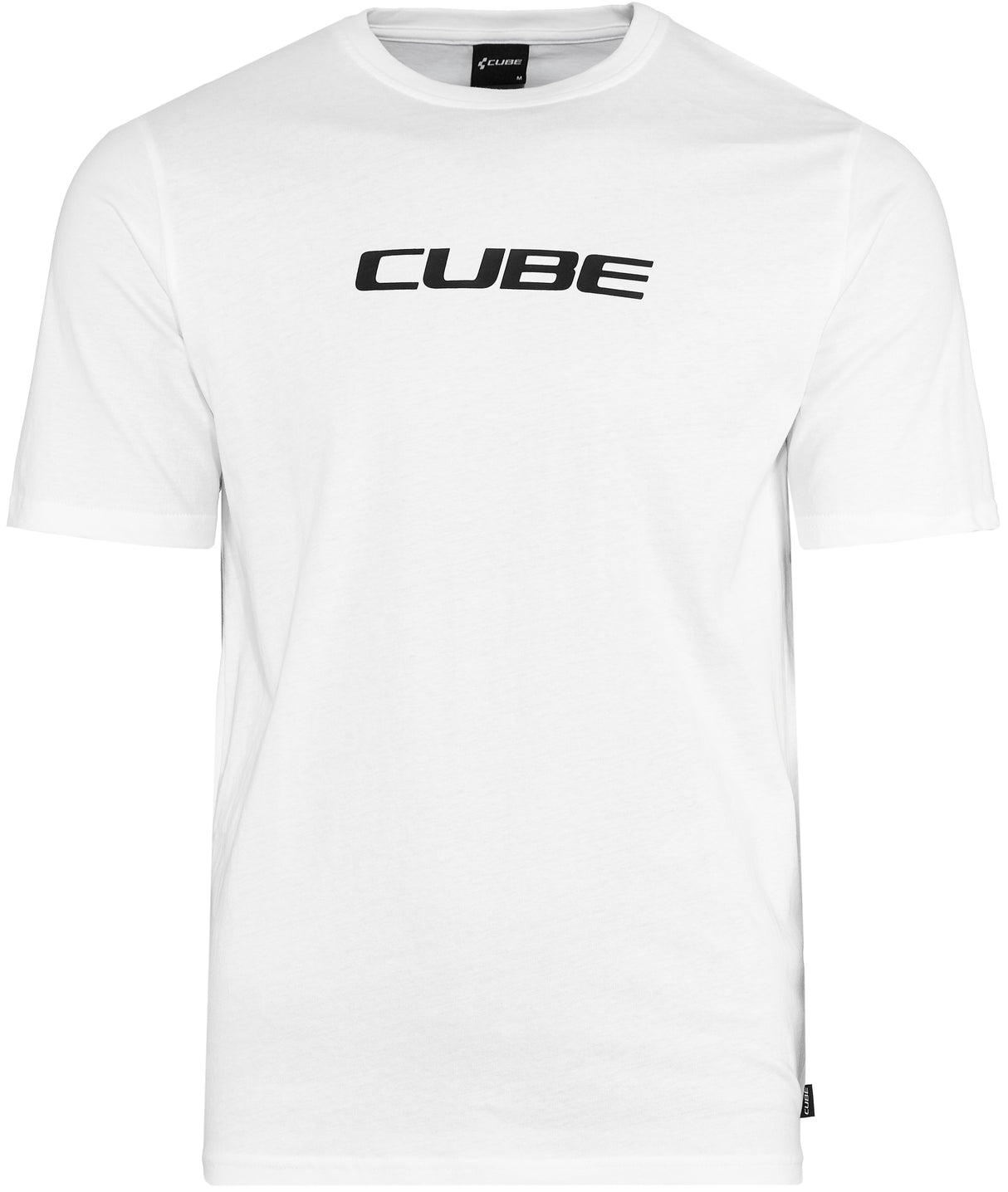 CUBE Biologisch T-shirt Klassiek logo wit en zwart