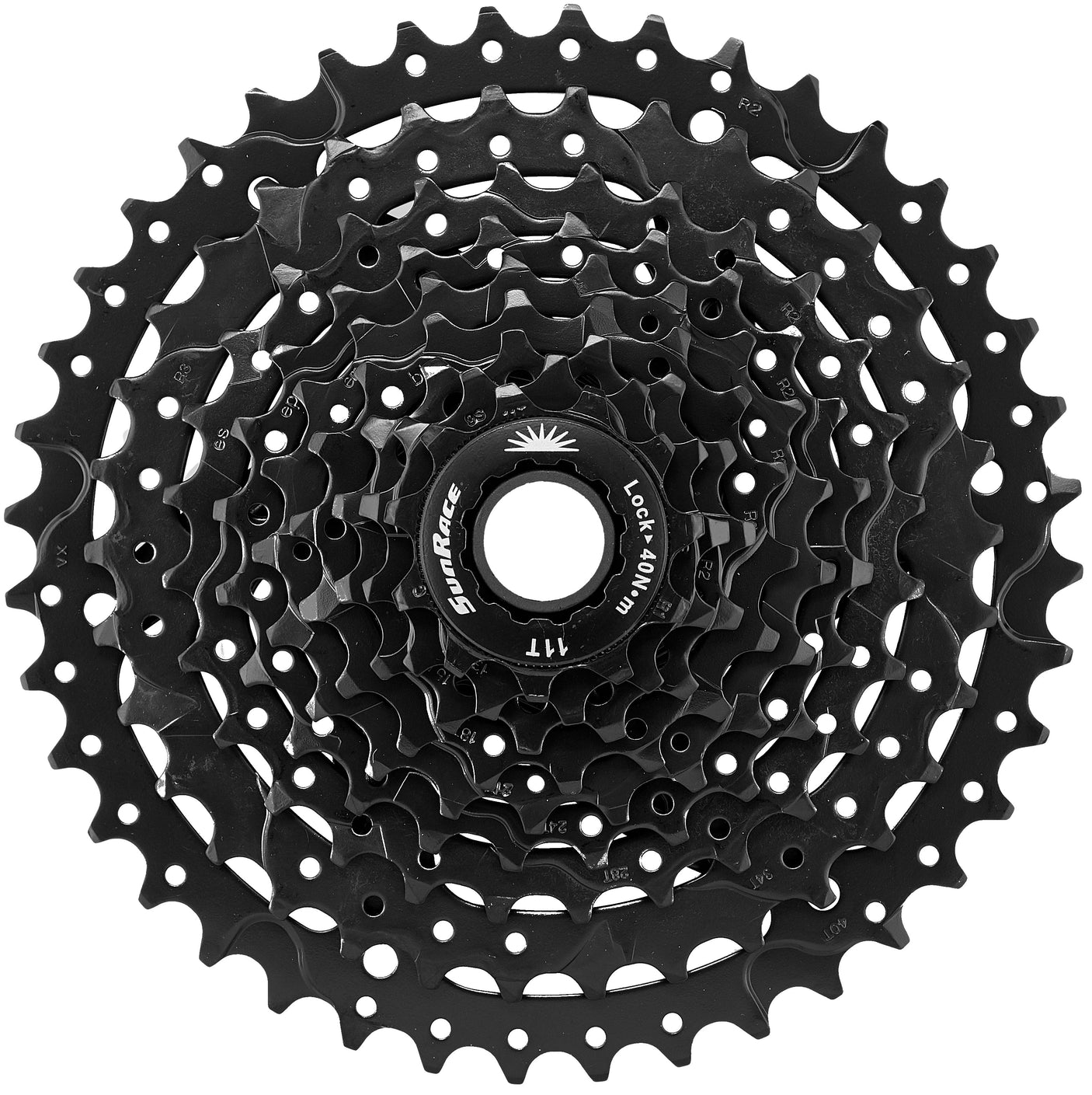 SunRace CSM980 9AX cassette 9-speed 11-40T zwart