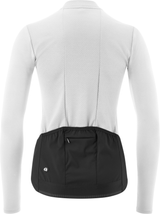 Gonso SITIVO TRIKOT LONGSLEEVE - Dames-fietsshirt-1/1-FZ wit / zwart