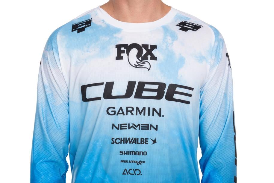 Cube MTB Shirt X Actionteam lange mouw black´n´white