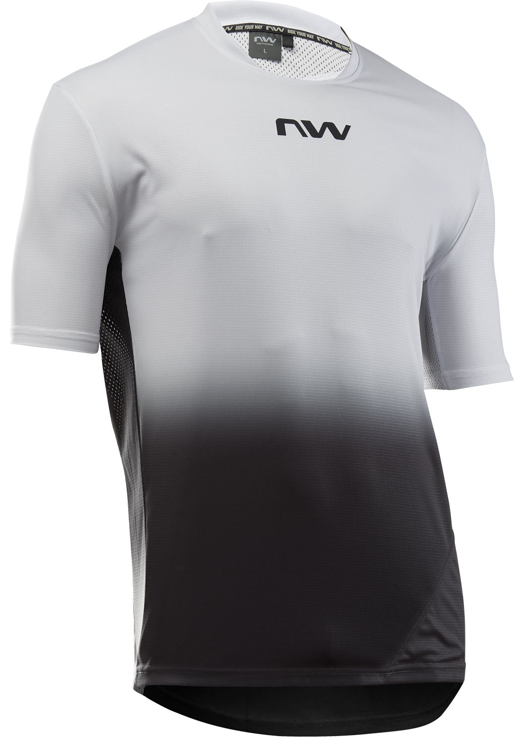 Northwave Edge 2 Jersey Korte Mouw Lichtgrijs/Zwart