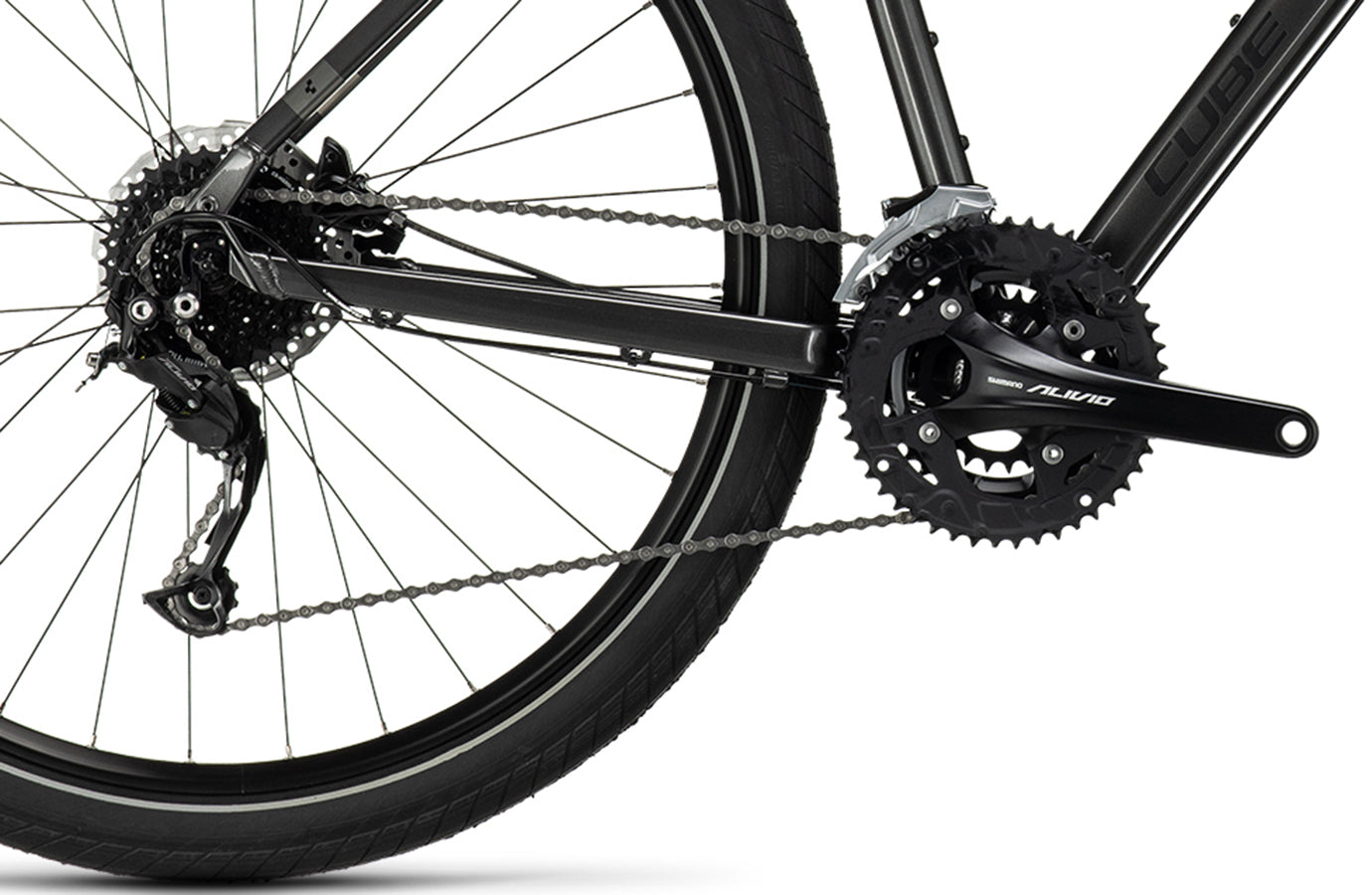 Cube Hyde Classic grafiet'n'black (2024)