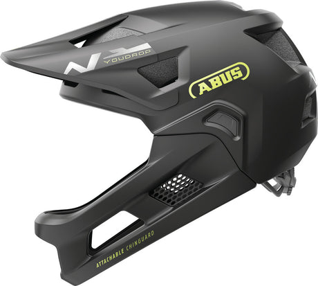 ABUS Youdrop FF Helm Kinderen fluweel zwart