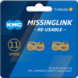 KMC 11R Ti-N Missing Link kettingschakel sluiting 2-set Shimano/SRAM/KMC 11-speed goud