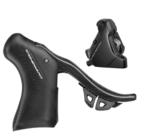 Campagnolo Super Record rem-/versnellingshendel rechts Ø160mm incl. achterremklauw