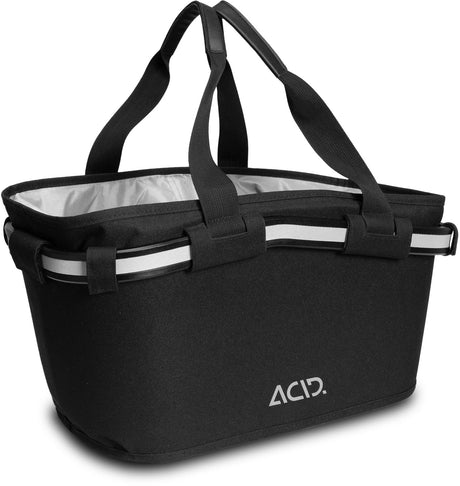 Achterfietsmand, bagagedrager - 40 x 30 x 20 cm Grote metalen fietsmand met versterkte montageset en roestwerende coating - Boodschappenmand, e-bike - Zwart Achterfietsmand, bagagedrager - 40 x 30 x 20 cm Grote metalen fietsmand met versterkte montageset en roestwerende coating - Boodschappenmand, e-bike - Zwart