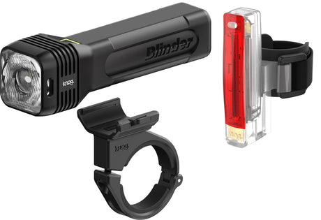 Knog Blinder 80 + Plus Twinpack verlichtingssets StVZO zwart