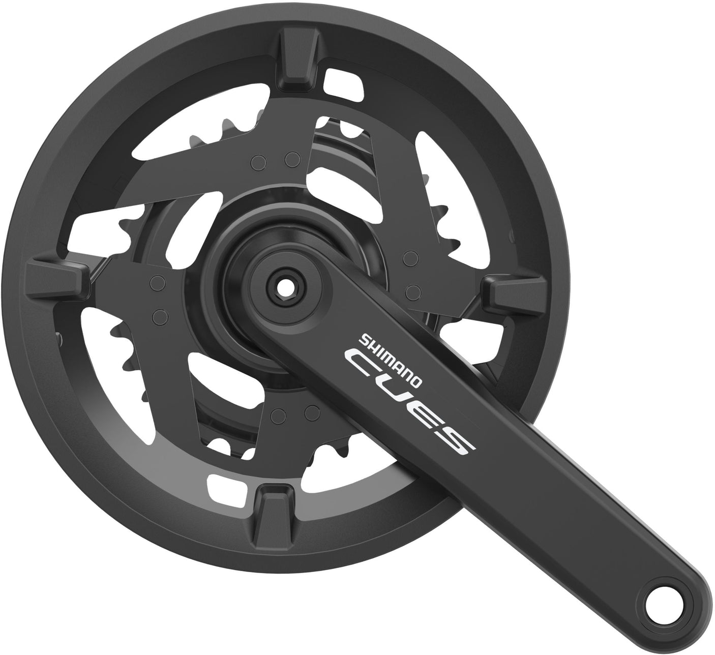Shimano Cues FC-U4010-2 crankstel 9/10-speed 46-30T met kettingbeschermer