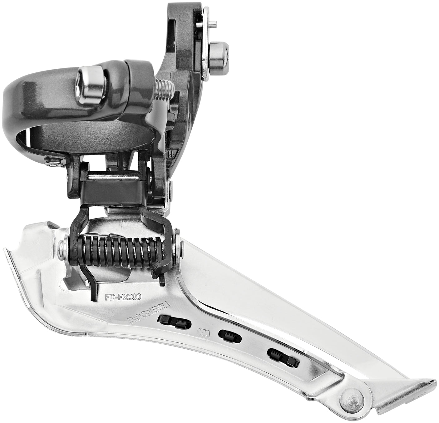 Shimano Claris FD-R2000 Voorderailleur 2x8-speed Down Swing Klem Hoog zilver/grijs