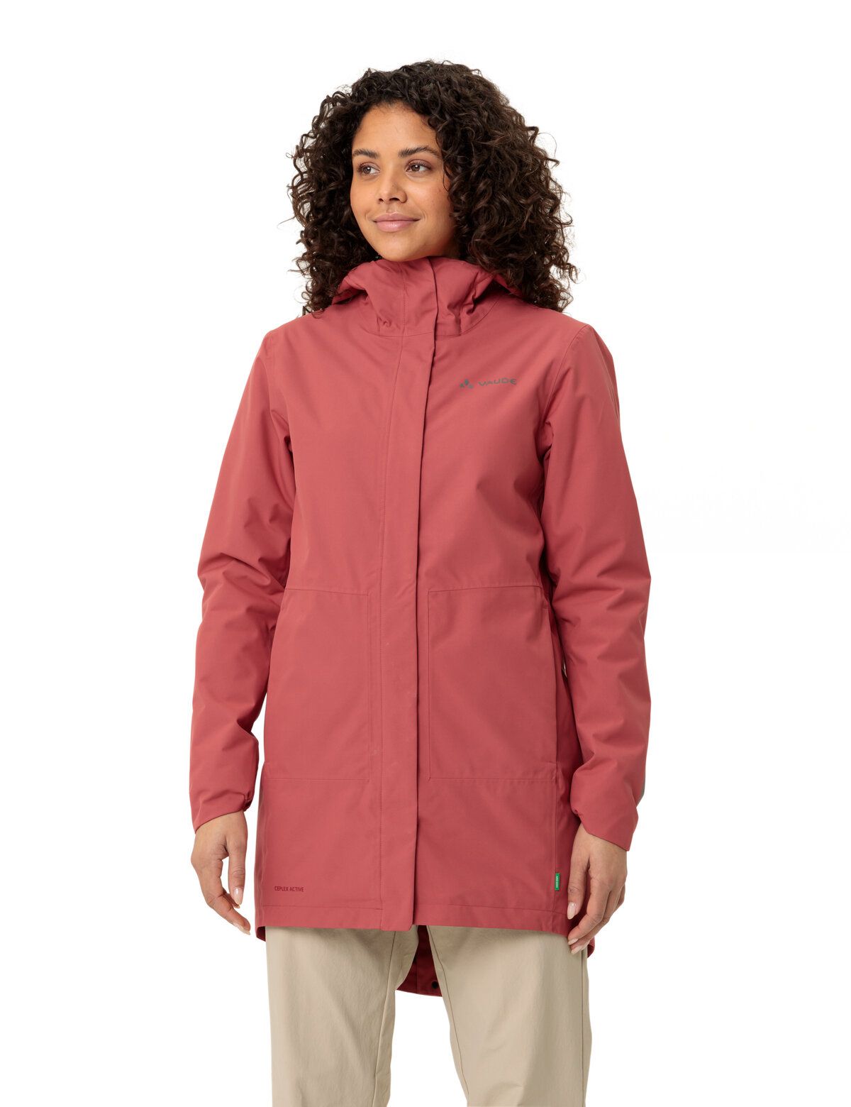 VAUDE Cyclist gewatteerde parka II dames baksteen