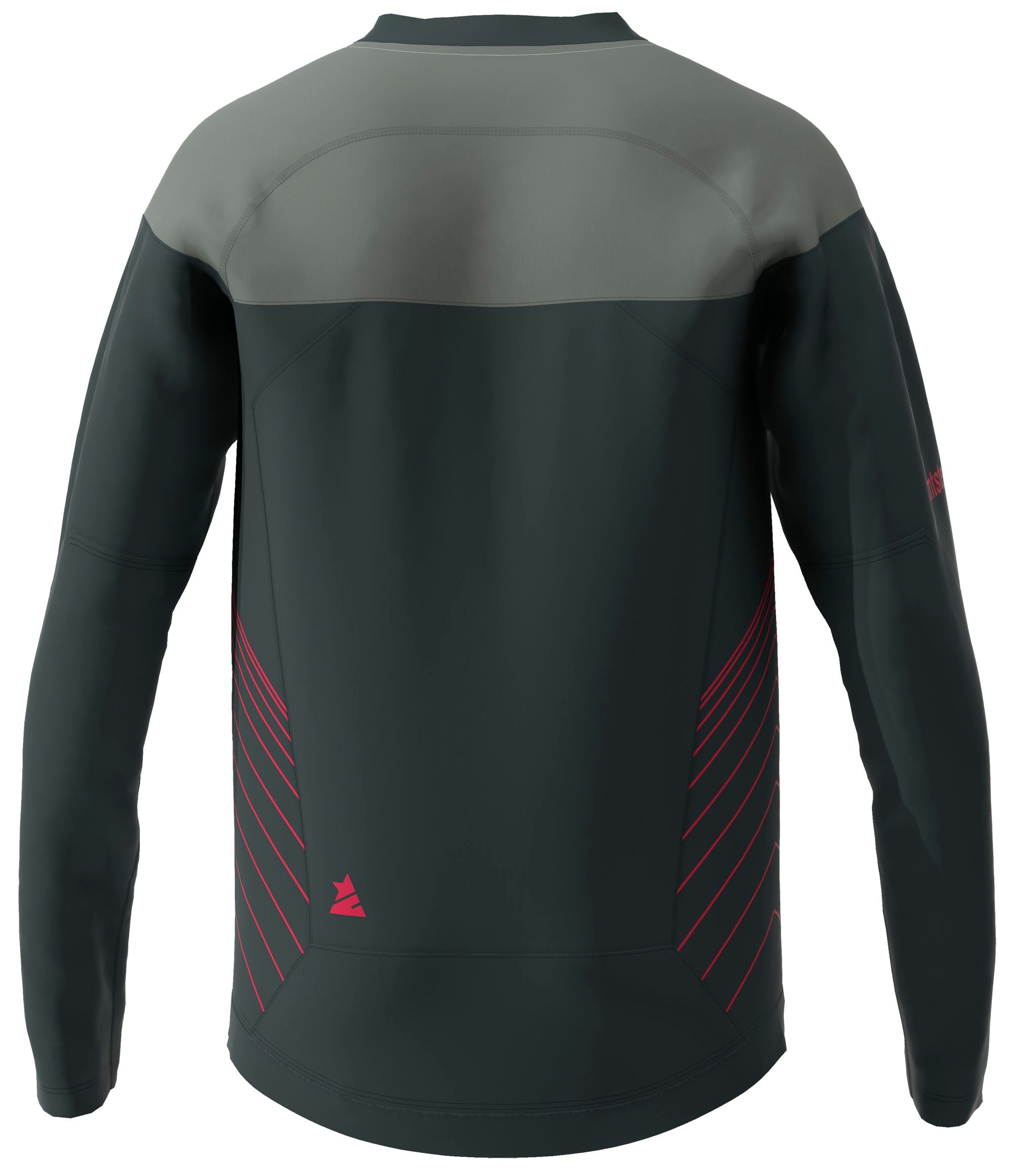 Zimtstern Bulletz Shirt LS Heren Pirate Black/Jester Red