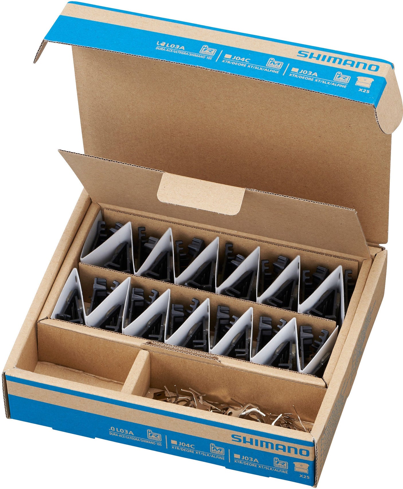 Shimano L05A-RF resin remblokken met koelribben Dura Ace/Ultegra/105/Tiagra/GRX/Metrea 25 paar