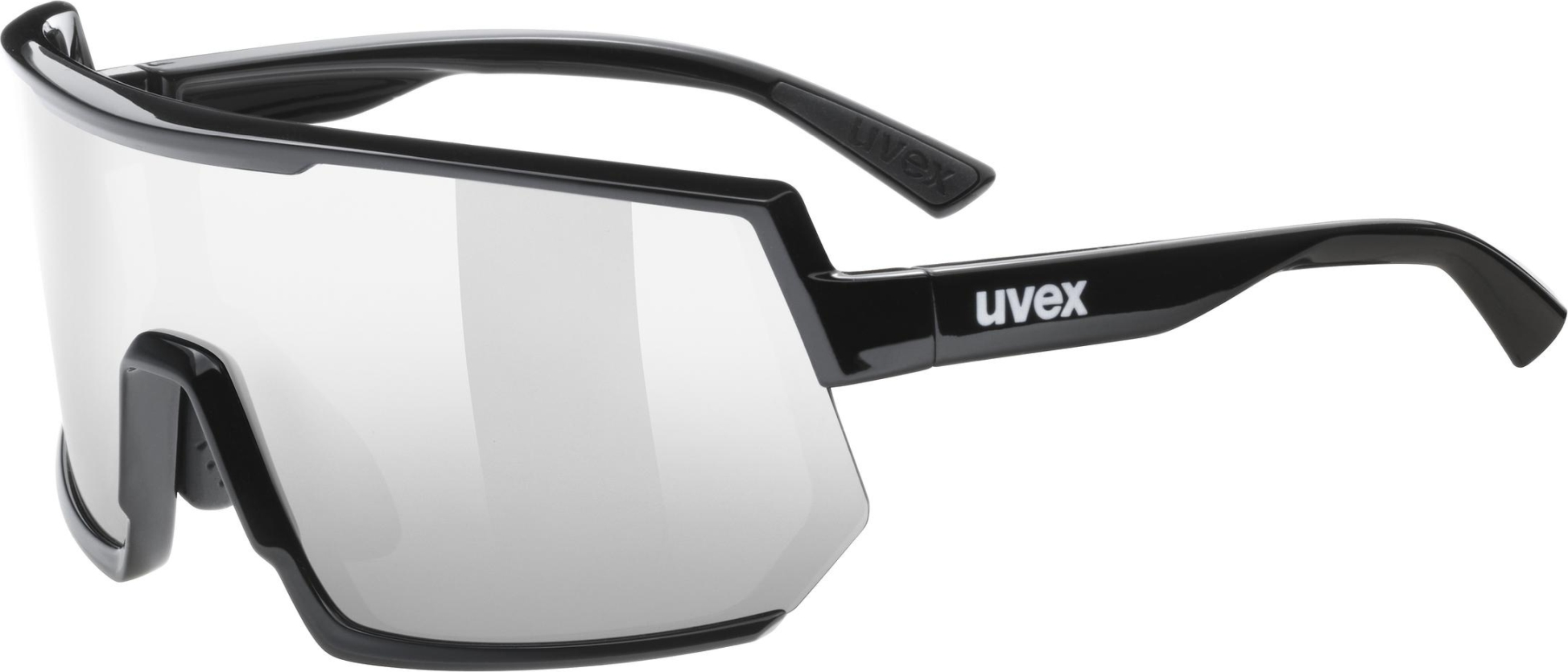 uvex Sportstyle 235 fietsbril Zwart / Spiegel Zilver