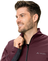 VAUDE All Year Moab T-shirt met doorlopende ritssluiting heren rood/grijs